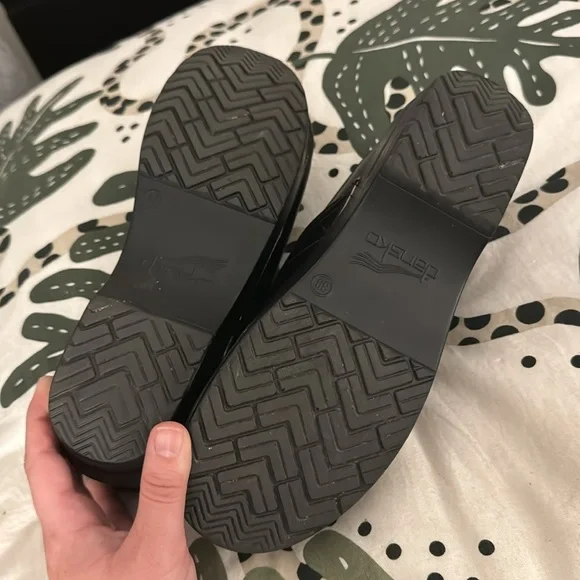 Dansko Black Leather Clogs - Picture 5 of 9